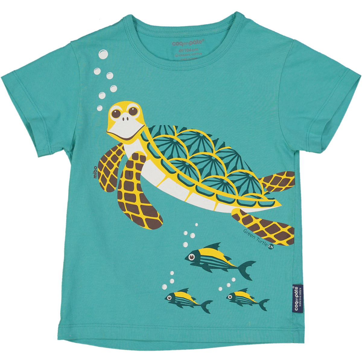 Tee-shirt manches courtes TORTUE VERTE