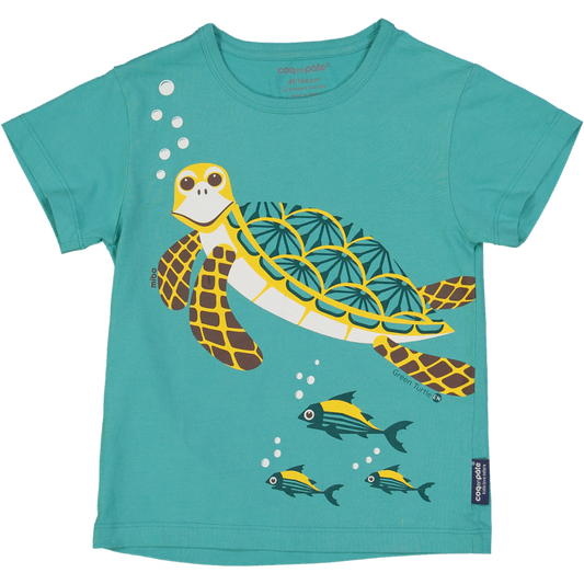 Tee-shirt manches courtes TORTUE VERTE