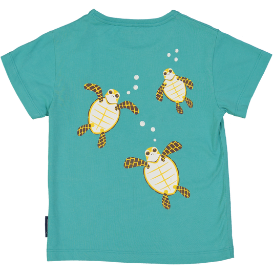 Tee-shirt manches courtes TORTUE VERTE