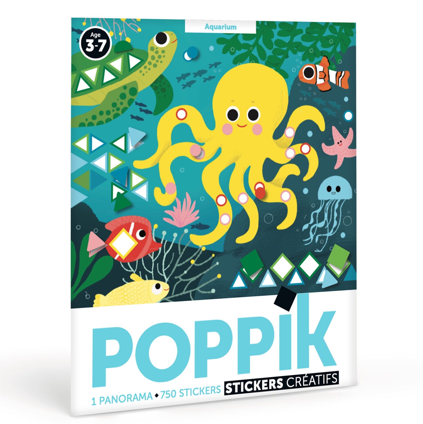 Poster créatif 750 Stickers AQUARIUM (3-7 ANS)